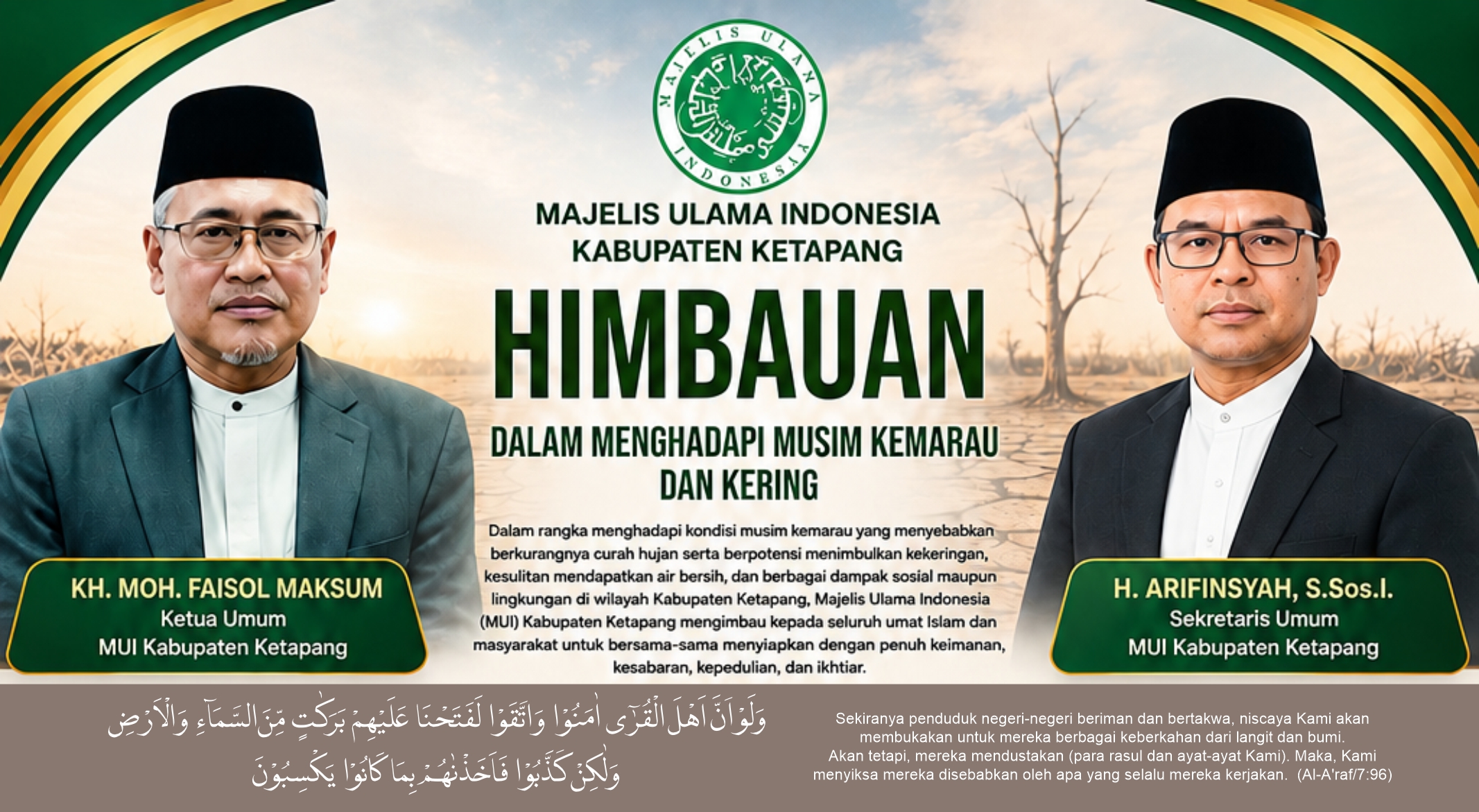 Kyai Faisol Maksum: Kemarau Panjang Jadikan Muhasabah dan Introspeksi Diri
